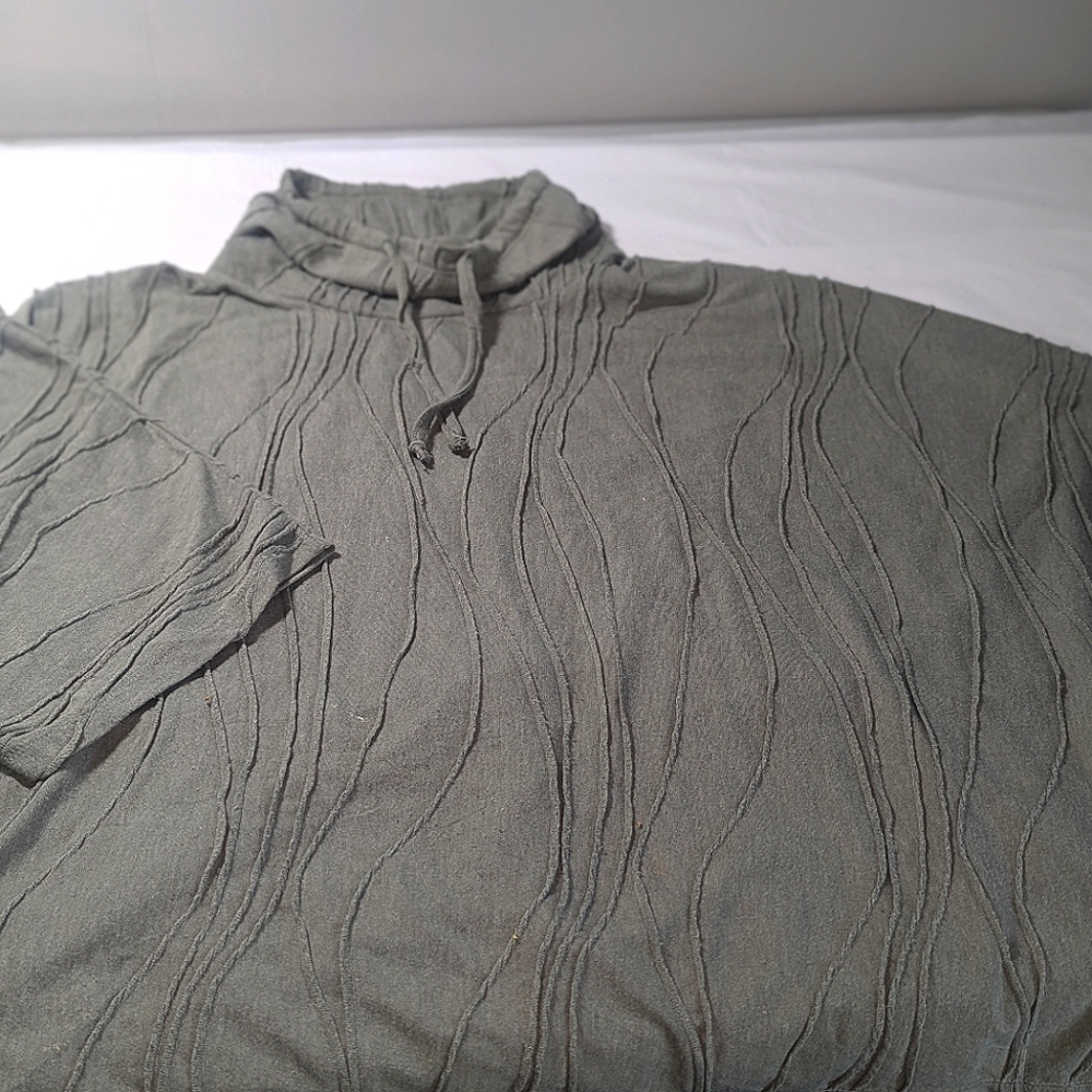 Coco & Carmen Tunic Cowl Neck Pullover Womens XXL Top Bat Wing Sage Green